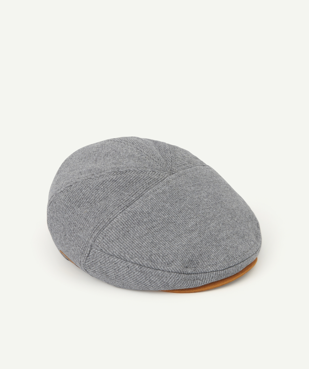 Casquette gavroche gris et camel bébé garçon - 36 M