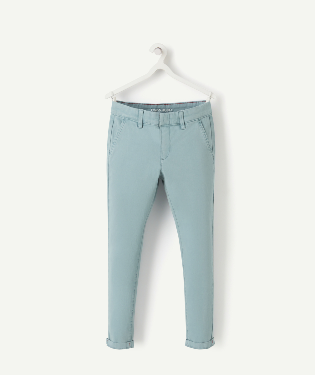 Hugo le pantalon chino garçon bleu en fibres recyclées - 14 A
