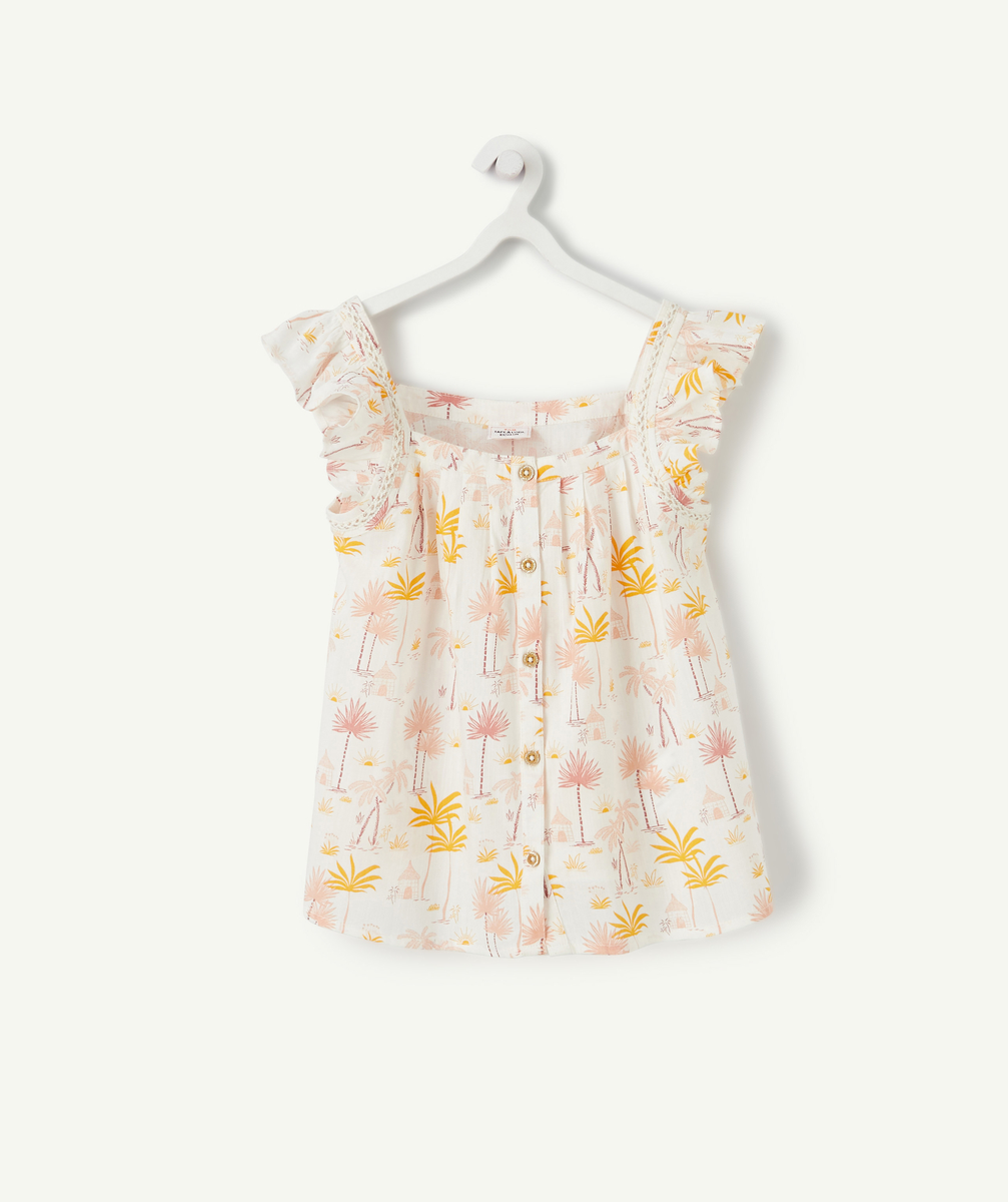 La blouse en coton imprimée palmiers - 8 A