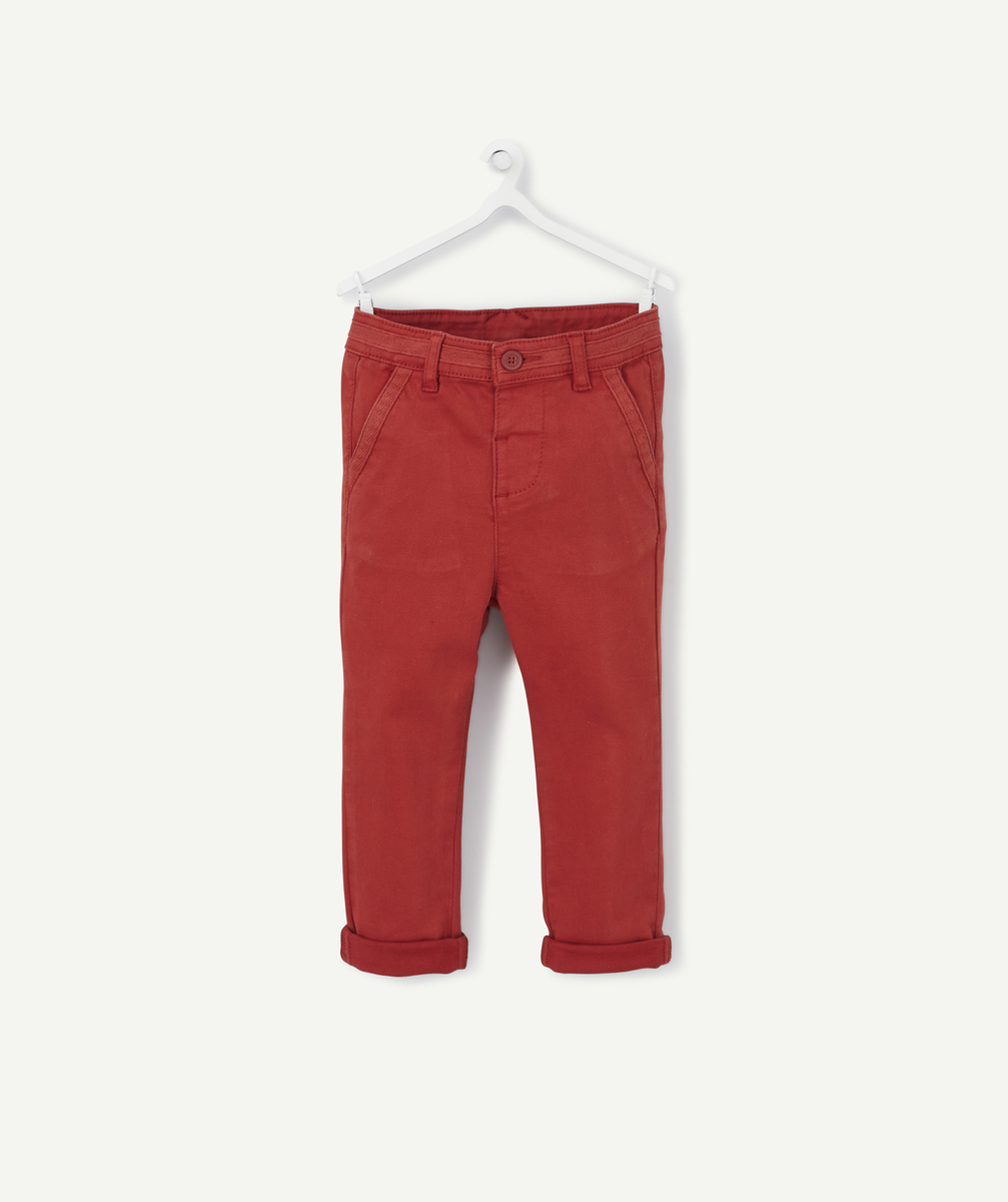 Le pantalon chino rouge en coton - 18 M