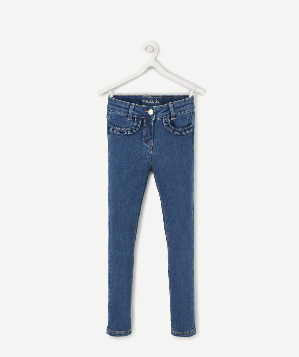 Louise le jean skinny bleu à détails volantés fille - 5 A