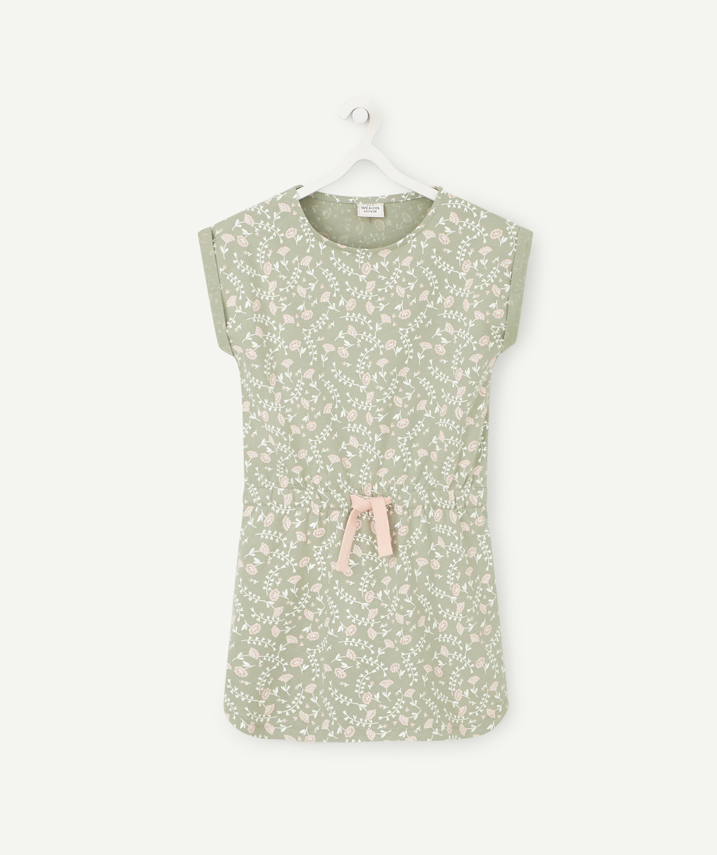 Chemise de nuit vert clair avec imprimé fleuri fille - 14 A