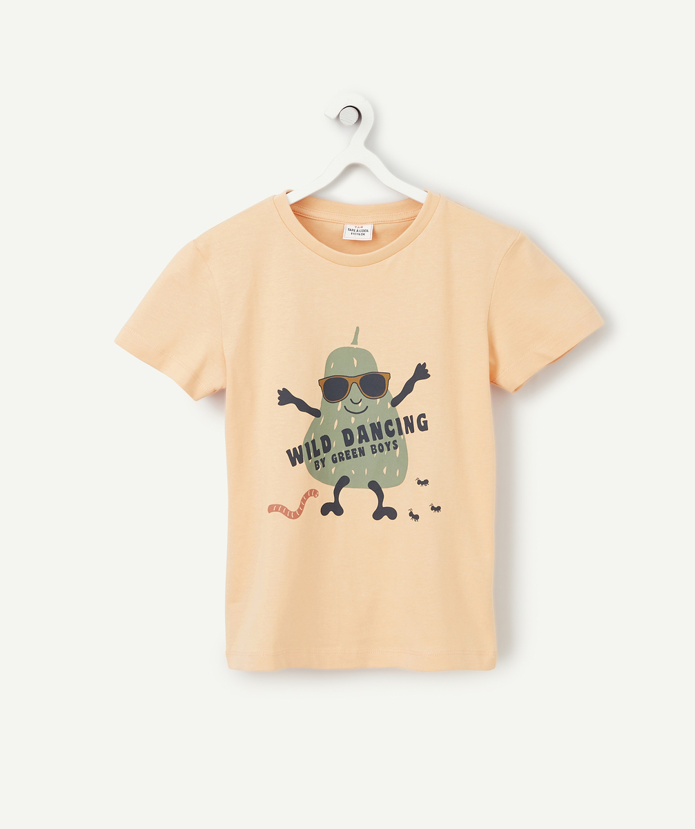 T-shirt garçon pêche en coton bio avec imprimé rigolo et message - 4 A