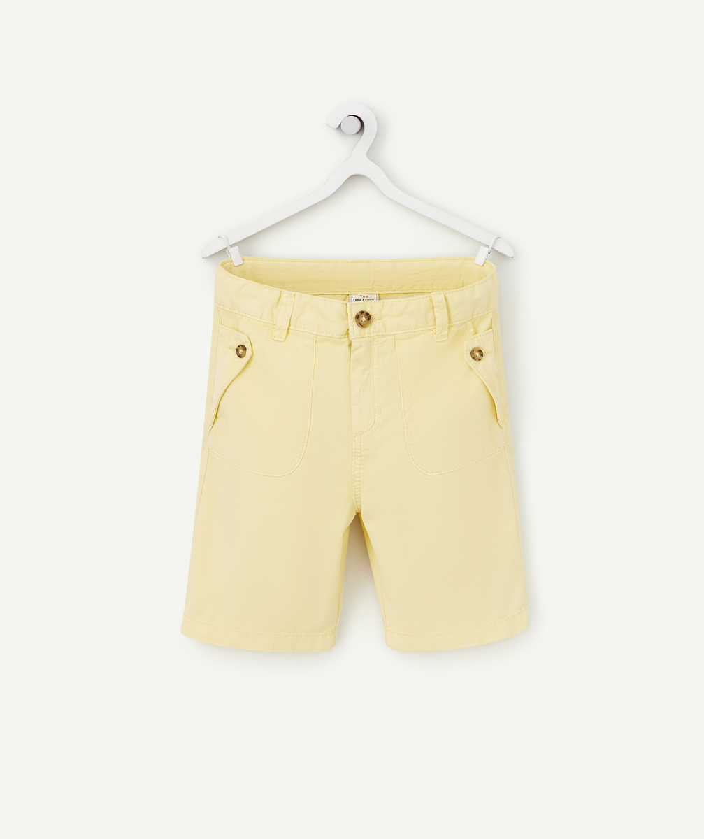 Bermuda droit garçon jaune - 6 A