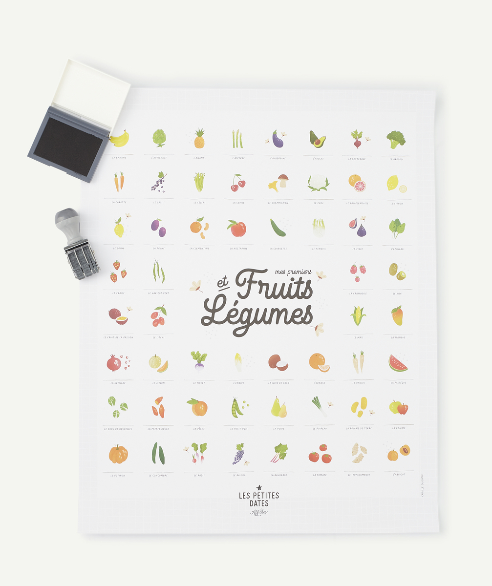 Affiche mes premiers fruits et légumes - TU