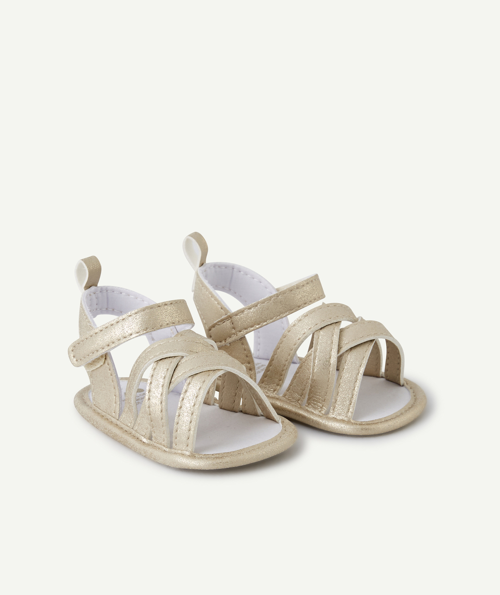 Chaussons style sandales bébé fille brillants - 12-18 M