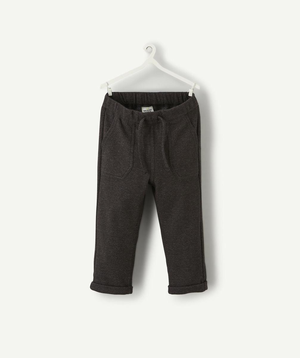 Pantalon de jogging bébé garçon gris foncé avec poches - 24 M