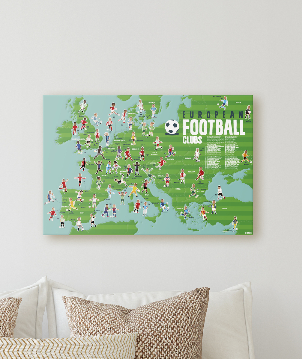 Poster éducatif univers football - TU