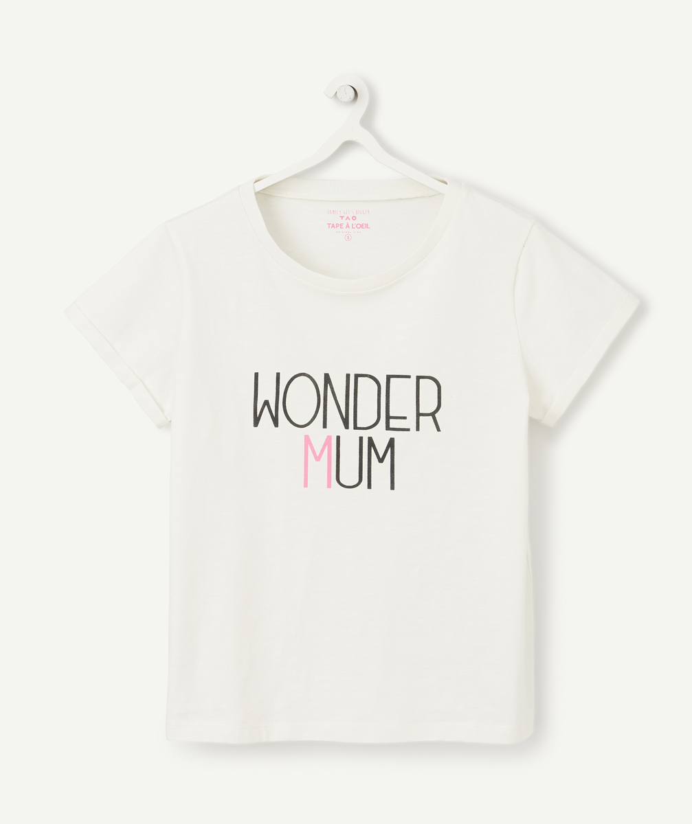 Le t-shirt femme wonder mum en coton biologique - S