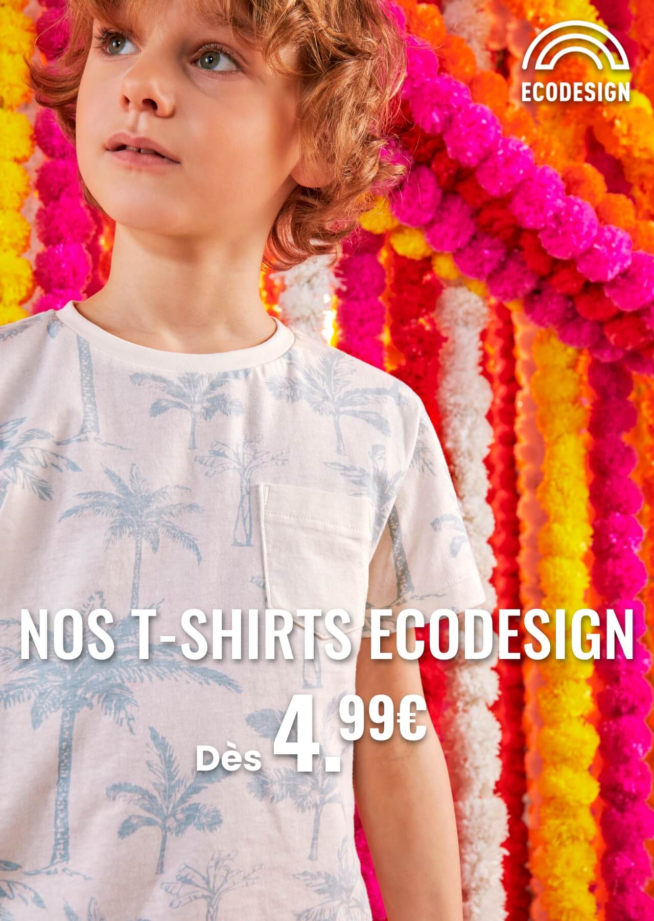 Nos T-shirts eco design dès 4,99€